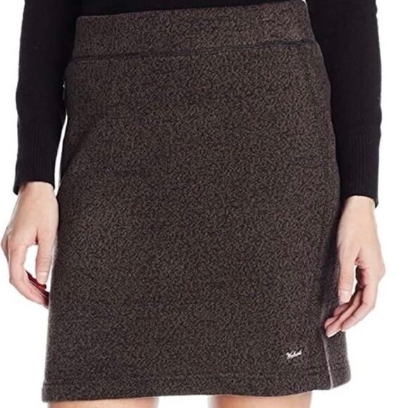 Woolrich Dresses & Skirts - Woolrich Women's Double Creek Heathered Gray Sweater Fleece Skirt Size Medium
